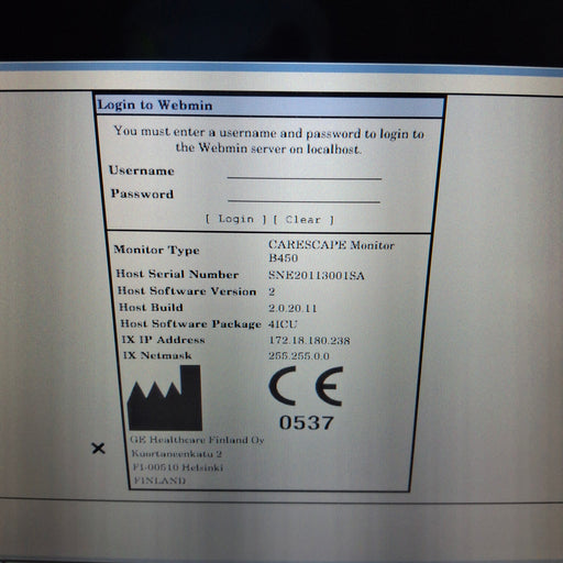 GE Healthcare GE Healthcare Carescape B450 Critical Care Patient Monitor Patient Monitors reLink Medical