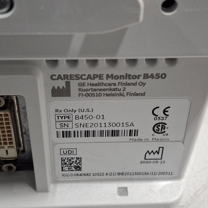 GE Healthcare GE Healthcare Carescape B450 Critical Care Patient Monitor Patient Monitors reLink Medical