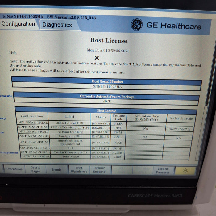 GE Healthcare GE Healthcare Carescape B450 Critical Care Patient Monitor Patient Monitors reLink Medical