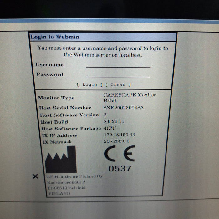 GE Healthcare GE Healthcare Carescape B450 Critical Care Patient Monitor Patient Monitors reLink Medical