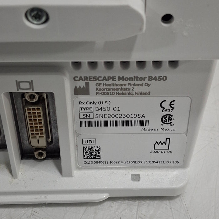 GE Healthcare GE Healthcare Carescape B450 Critical Care Patient Monitor Patient Monitors reLink Medical