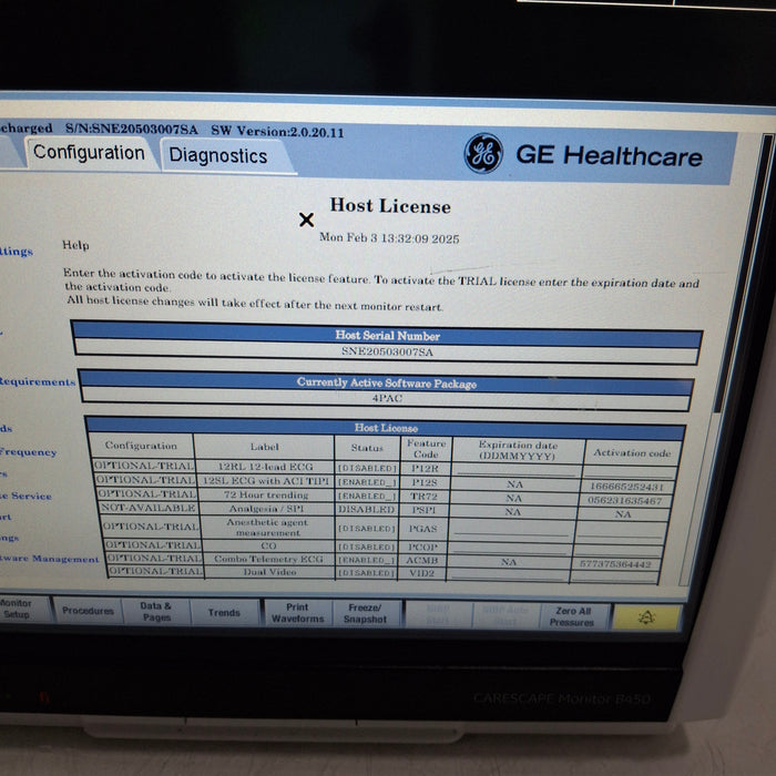 GE Healthcare GE Healthcare Carescape B450 Post Anesthesia Care Patient Monitor Patient Monitors reLink Medical