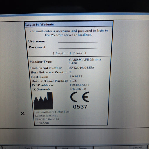 GE Healthcare GE Healthcare Carescape B450 Critical Care Patient Monitor Patient Monitors reLink Medical