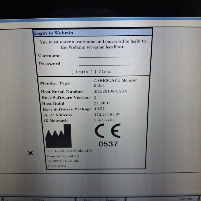 GE Healthcare GE Healthcare Carescape B450 Critical Care Patient Monitor Patient Monitors reLink Medical