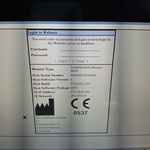 GE Healthcare GE Healthcare Carescape B450 Critical Care Patient Monitor Patient Monitors reLink Medical