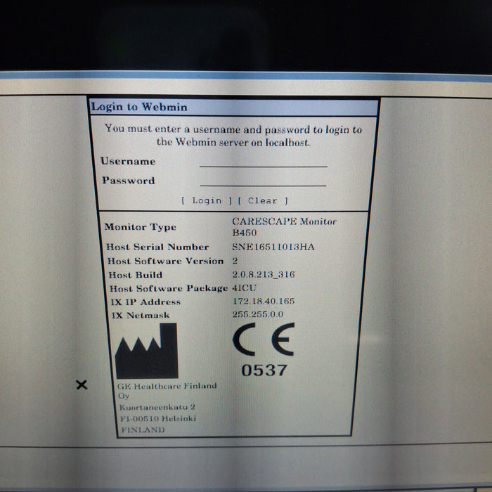 GE Healthcare GE Healthcare Carescape B450 Critical Care Patient Monitor Patient Monitors reLink Medical