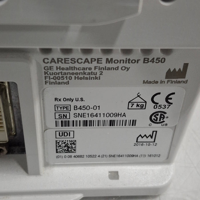 GE Healthcare GE Healthcare Carescape B450 Critical Care Patient Monitor Patient Monitors reLink Medical
