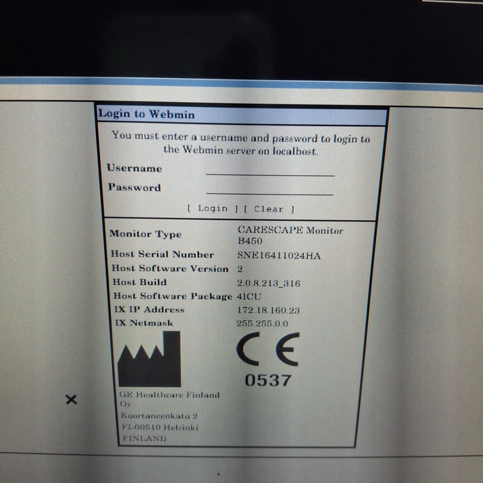 GE Healthcare GE Healthcare Carescape B450 Critical Care Patient Monitor Patient Monitors reLink Medical