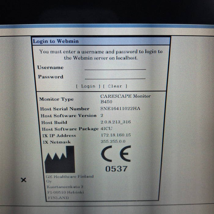 GE Healthcare GE Healthcare Carescape B450 Critical Care Patient Monitor Patient Monitors reLink Medical