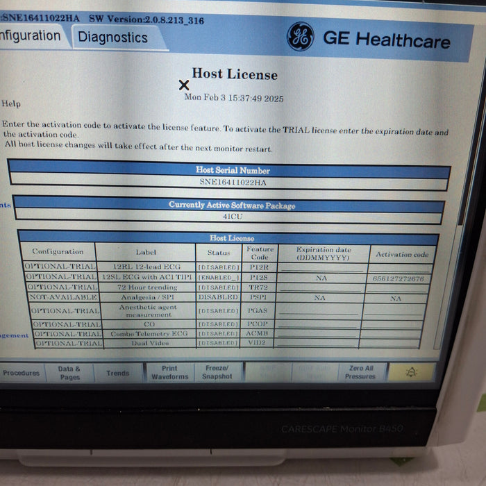 GE Healthcare GE Healthcare Carescape B450 Critical Care Patient Monitor Patient Monitors reLink Medical