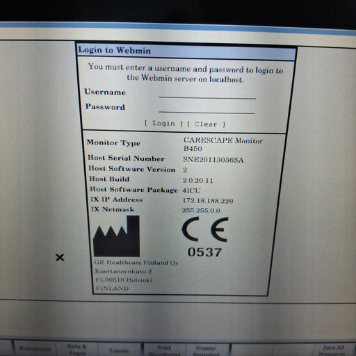 GE Healthcare GE Healthcare Carescape B450 Critical Care Patient Monitor Patient Monitors reLink Medical