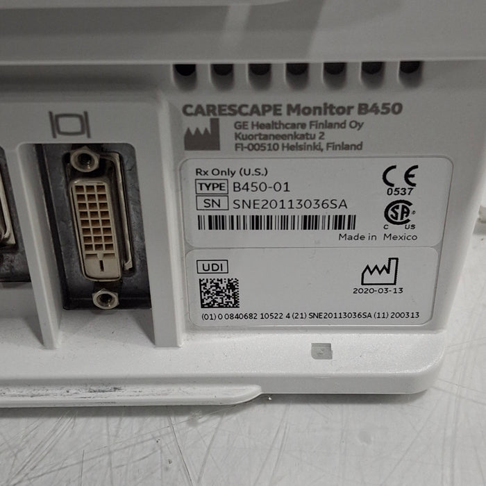 GE Healthcare GE Healthcare Carescape B450 Critical Care Patient Monitor Patient Monitors reLink Medical