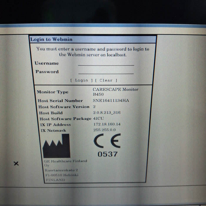 GE Healthcare GE Healthcare Carescape B450 Critical Care Patient Monitor Patient Monitors reLink Medical