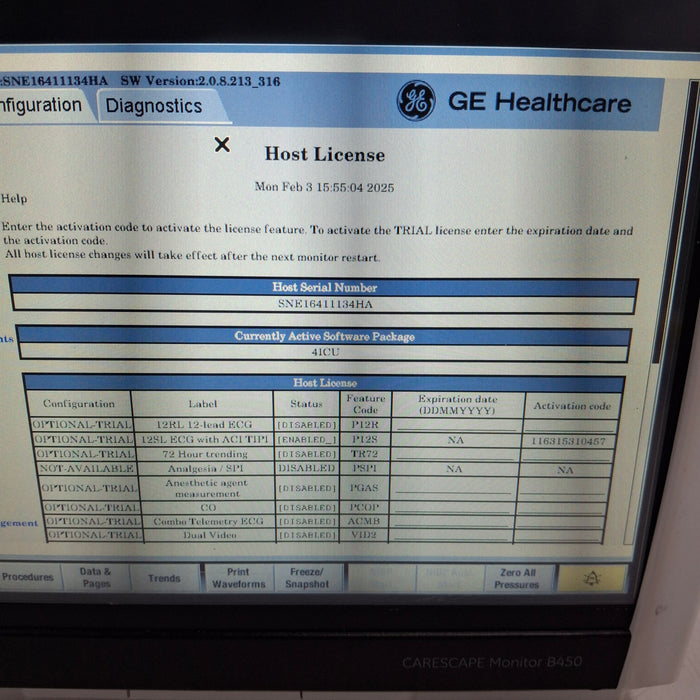 GE Healthcare GE Healthcare Carescape B450 Critical Care Patient Monitor Patient Monitors reLink Medical