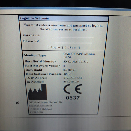 GE Healthcare GE Healthcare Carescape B450 Critical Care Patient Monitor Patient Monitors reLink Medical