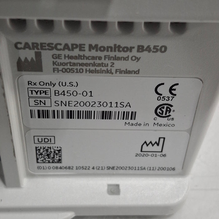 GE Healthcare GE Healthcare Carescape B450 Critical Care Patient Monitor Patient Monitors reLink Medical