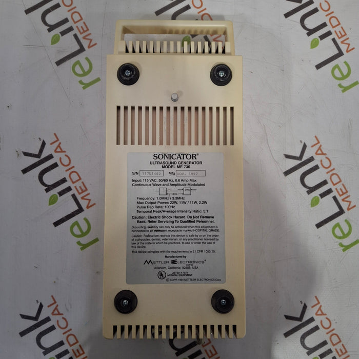 Mettler Electronics Mettler Electronics Sonicator 730 Ultrasound Therapy Unit Fitness and Rehab Equipment reLink Medical