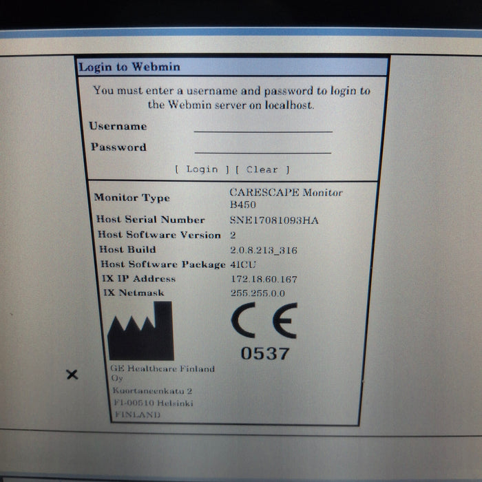 GE Healthcare GE Healthcare Carescape B450 Critical Care Patient Monitor Patient Monitors reLink Medical
