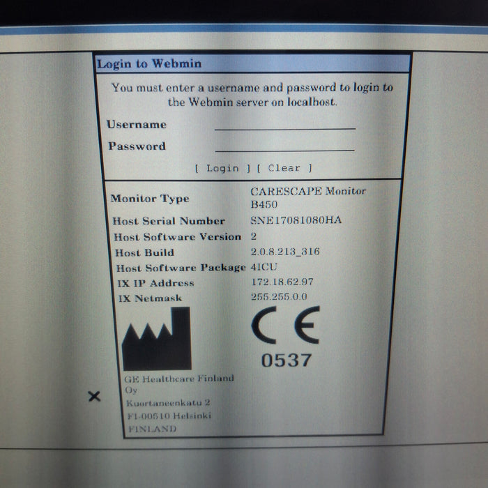GE Healthcare GE Healthcare Carescape B450 Critical Care Patient Monitor Patient Monitors reLink Medical