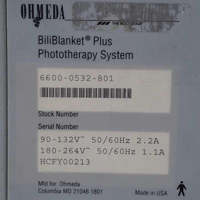 Ohmeda Medical BiliBlanket Plus Phototherapy System