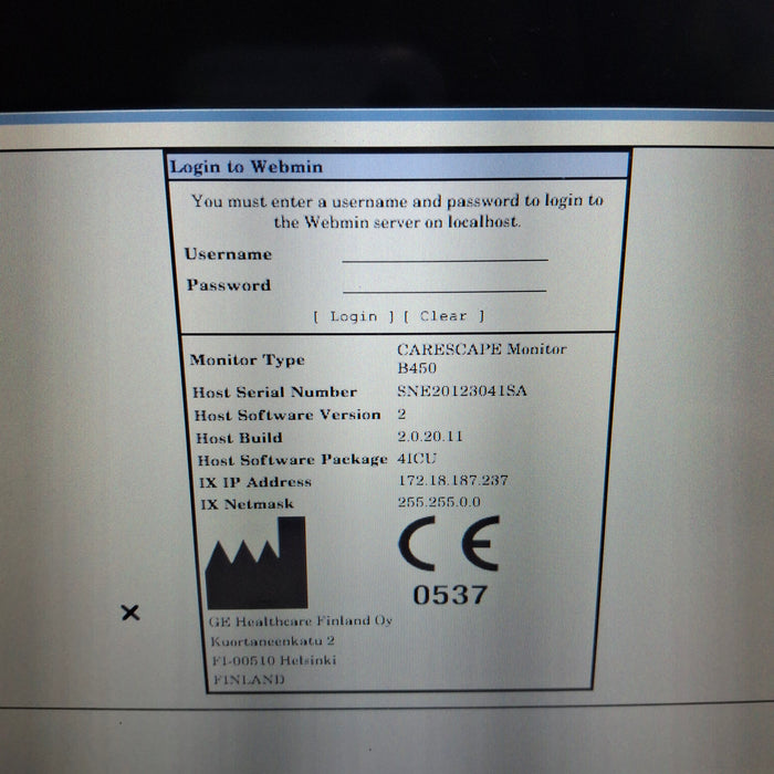 GE Healthcare GE Healthcare Carescape B450 Critical Care Patient Monitor Patient Monitors reLink Medical