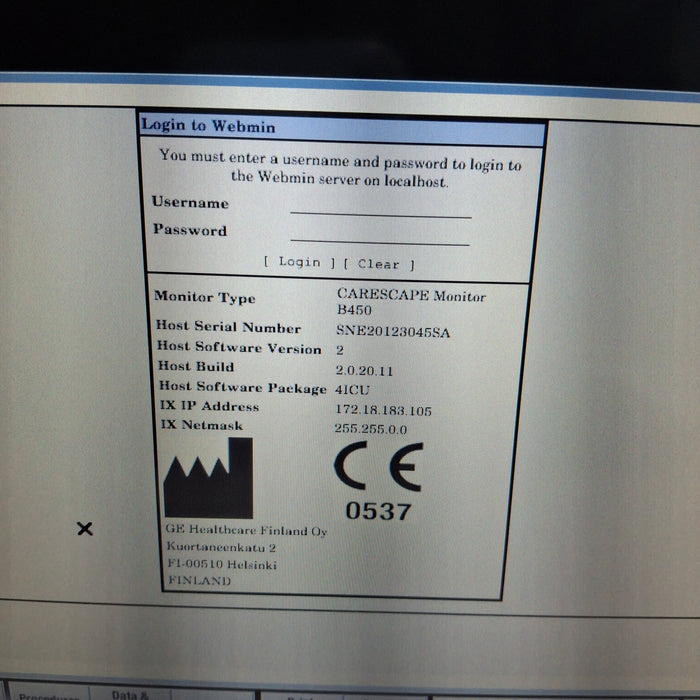 GE Healthcare GE Healthcare Carescape B450 Critical Care Patient Monitor Patient Monitors reLink Medical
