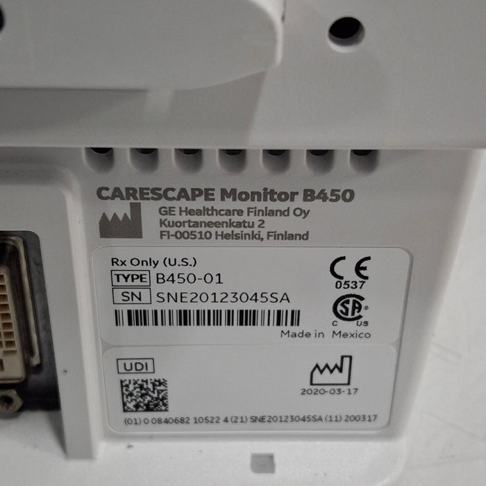 GE Healthcare GE Healthcare Carescape B450 Critical Care Patient Monitor Patient Monitors reLink Medical