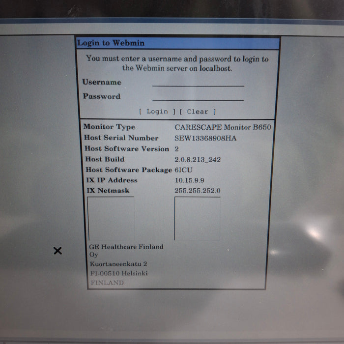 GE Healthcare GE Healthcare Carescape B650 Patient Monitor Patient Monitors reLink Medical