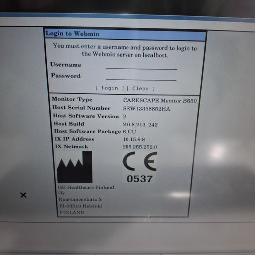 GE Healthcare GE Healthcare Carescape B650 Patient Monitor Patient Monitors reLink Medical