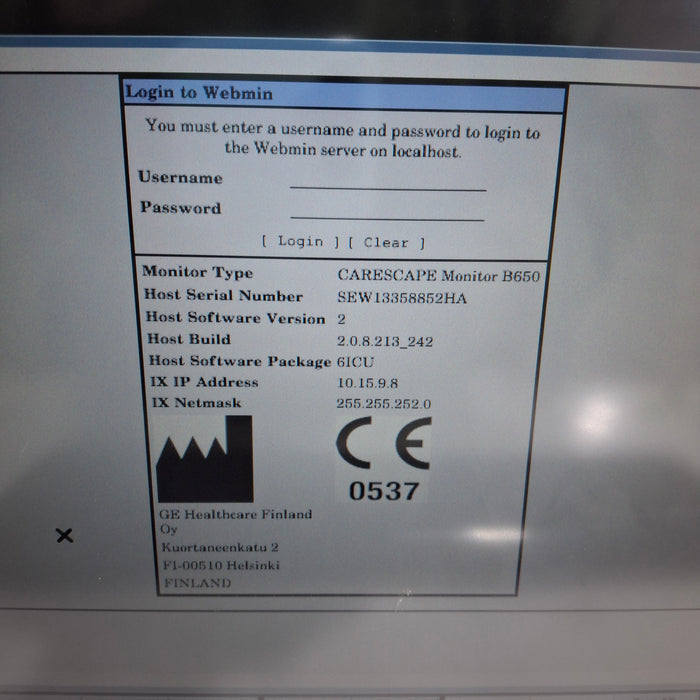 GE Healthcare GE Healthcare Carescape B650 Patient Monitor Patient Monitors reLink Medical