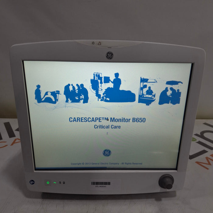 GE Healthcare Carescape B650 Critical Care Patient Monitor