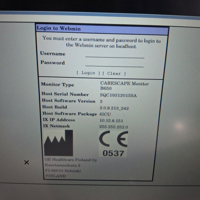 GE Healthcare GE Healthcare Carescape B650 Patient Monitor Patient Monitors reLink Medical