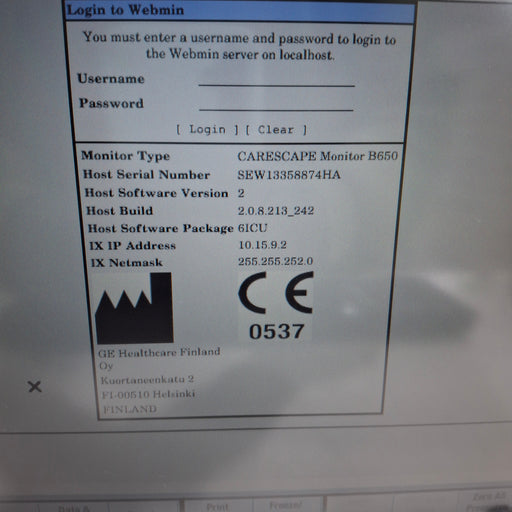 GE Healthcare GE Healthcare Carescape B650 Patient Monitor Patient Monitors reLink Medical