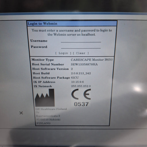 GE Healthcare GE Healthcare Carescape B650 Patient Monitor Patient Monitors reLink Medical