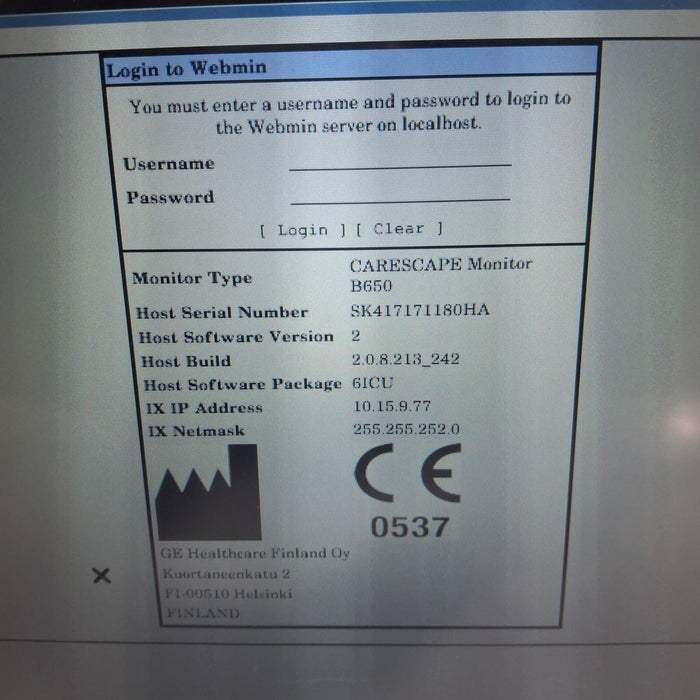 GE Healthcare GE Healthcare Carescape B650 Critical Care Patient Monitor Patient Monitors reLink Medical