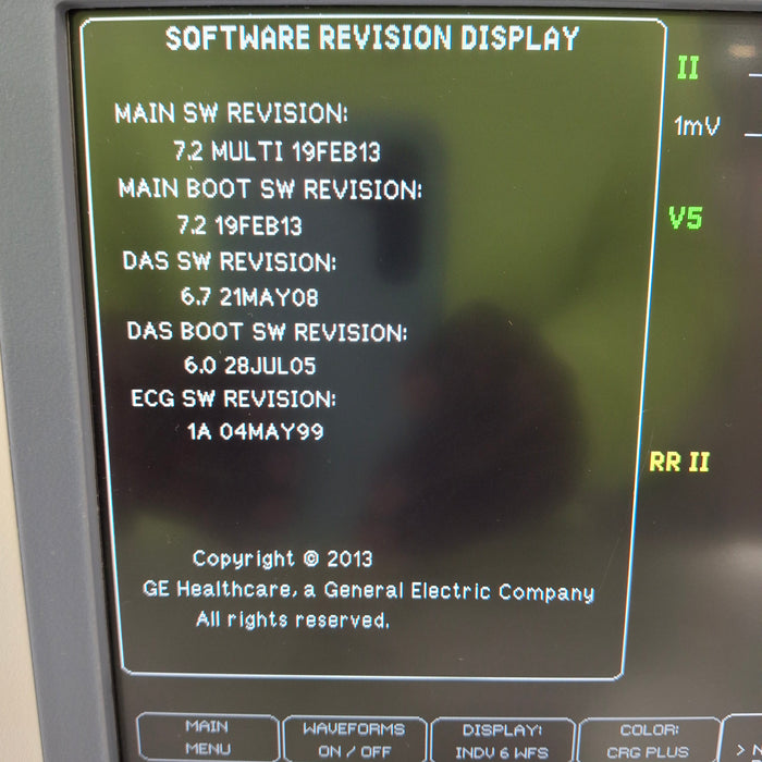 GE Healthcare Dash 4000 - Masimo SpO2 Patient Monitor