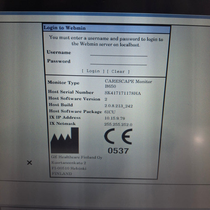 GE Healthcare GE Healthcare Carescape B650 Critical Care Patient Monitor Patient Monitors reLink Medical