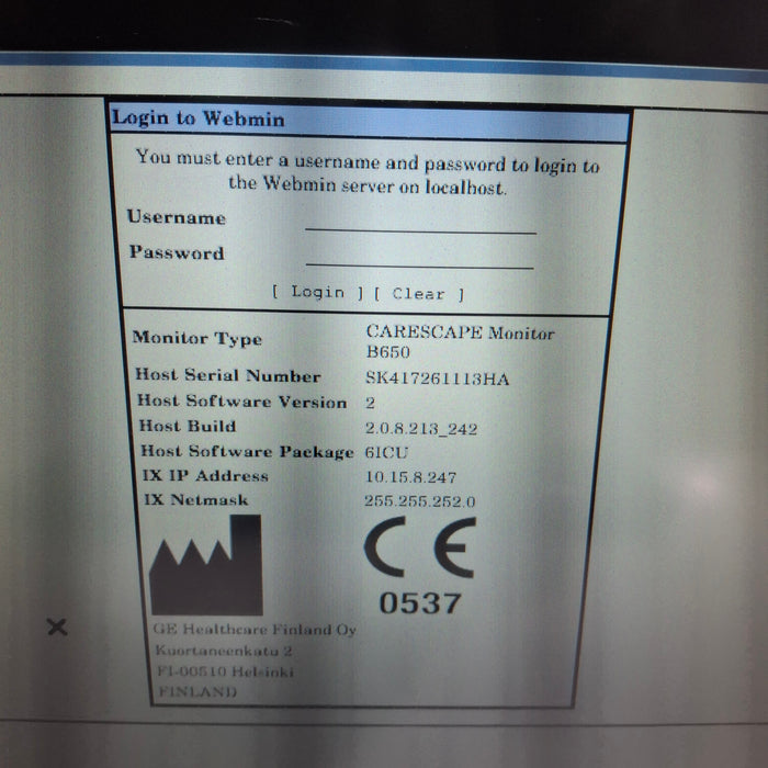 GE Healthcare GE Healthcare Carescape B650 Critical Care Patient Monitor Patient Monitors reLink Medical