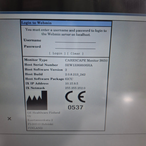 GE Healthcare GE Healthcare Carescape B650 Patient Monitor Patient Monitors reLink Medical