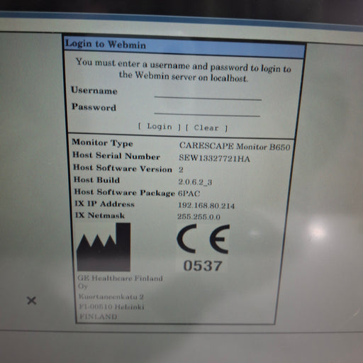 GE Healthcare GE Healthcare Carescape B650 Patient Monitor Patient Monitors reLink Medical
