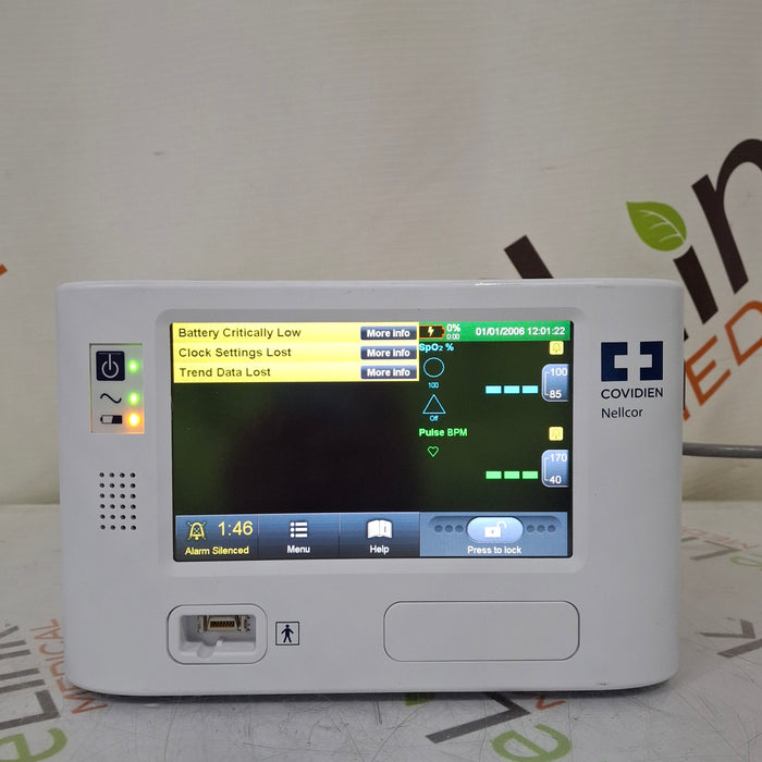 Covidien PM1000N Nellcor Bedside SPO2 Monitor