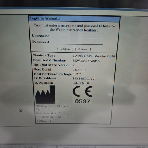GE Healthcare GE Healthcare Carescape B650 Patient Monitor Patient Monitors reLink Medical