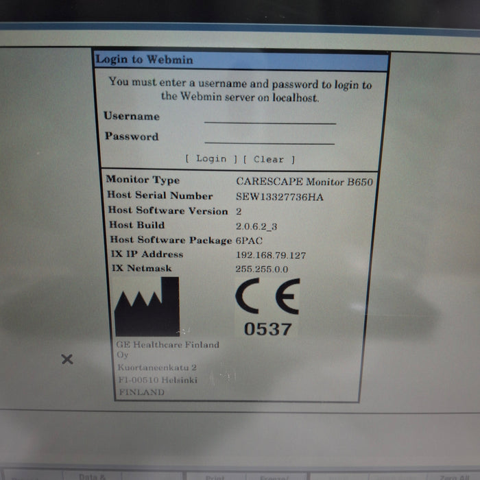 GE Healthcare GE Healthcare Carescape B650 Patient Monitor Patient Monitors reLink Medical