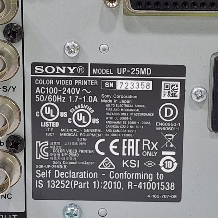Sony Sony UP-25MD Imager / Printer Ultrasound reLink Medical