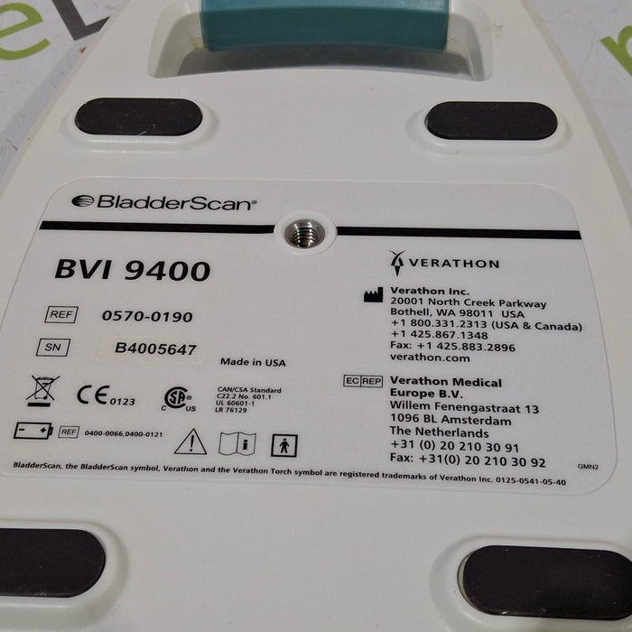 Verathon Medical, Inc BVI 9400 Bladderscan