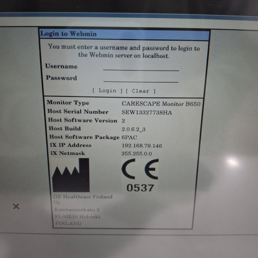 GE Healthcare GE Healthcare Carescape B650 Patient Monitor Patient Monitors reLink Medical