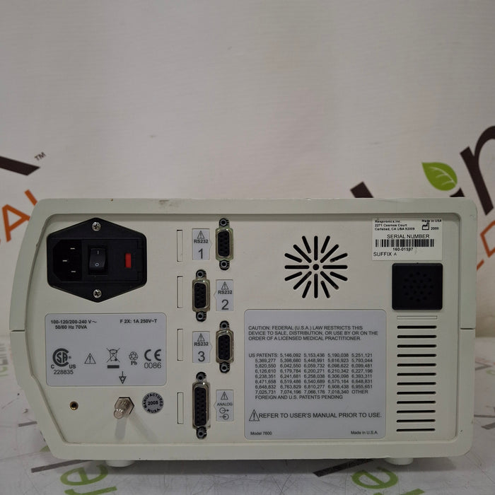 Respironics Respironics Nico 2 7600 CO2 Monitor Patient Monitors reLink Medical