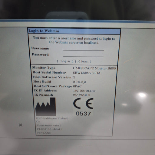 GE Healthcare GE Healthcare Carescape B650 Patient Monitor Patient Monitors reLink Medical