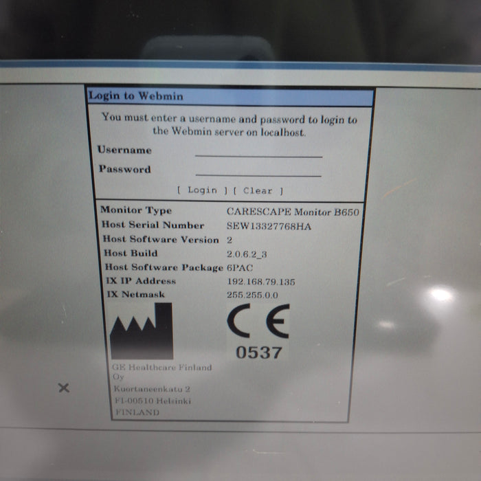 GE Healthcare GE Healthcare Carescape B650 Patient Monitor Patient Monitors reLink Medical
