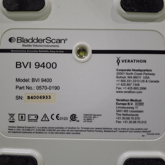 Verathon Medical, Inc Verathon Medical, Inc BVI 9400 Bladderscan Surgical Equipment reLink Medical
